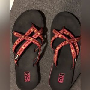 Teva slip on sandals